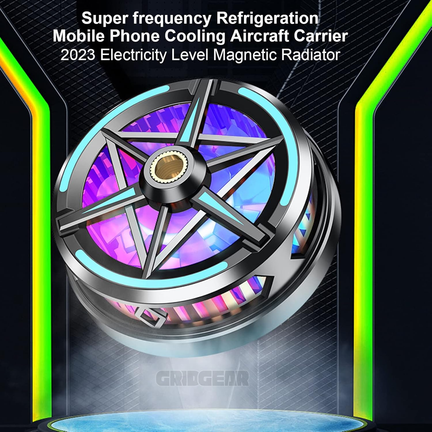 S6 MagSafe Phone Cooler ā RGB Fan & Semiconductor Cooling for iPhone Gaming
