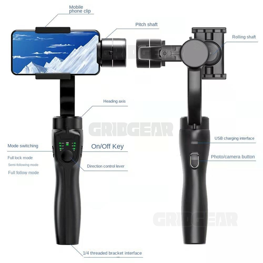 F8 3-Axis Smartphone Gimbal Stabilizer with Inception Mode