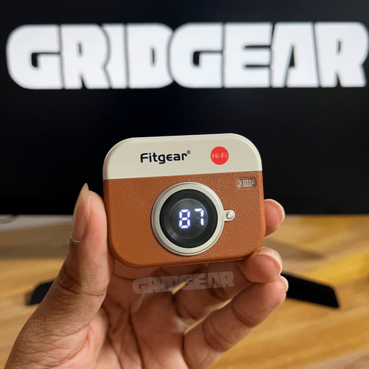 Fitgear FIT F1 Wireless Bluetooth Earbuds with Retro Charging Case & Hi-Fi Sound