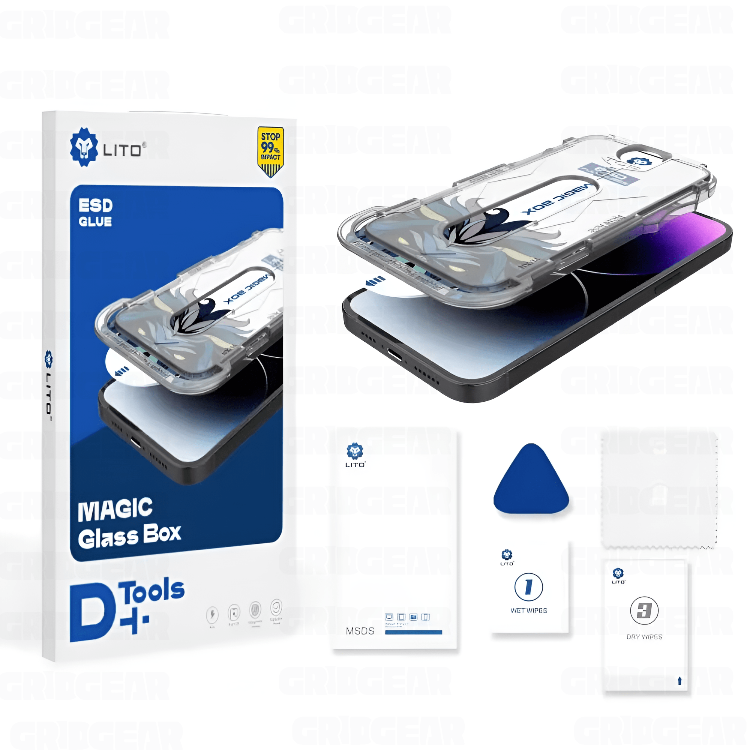 LITO D+ Pro Tool Box Tempered Glass Screen Protector – Clear