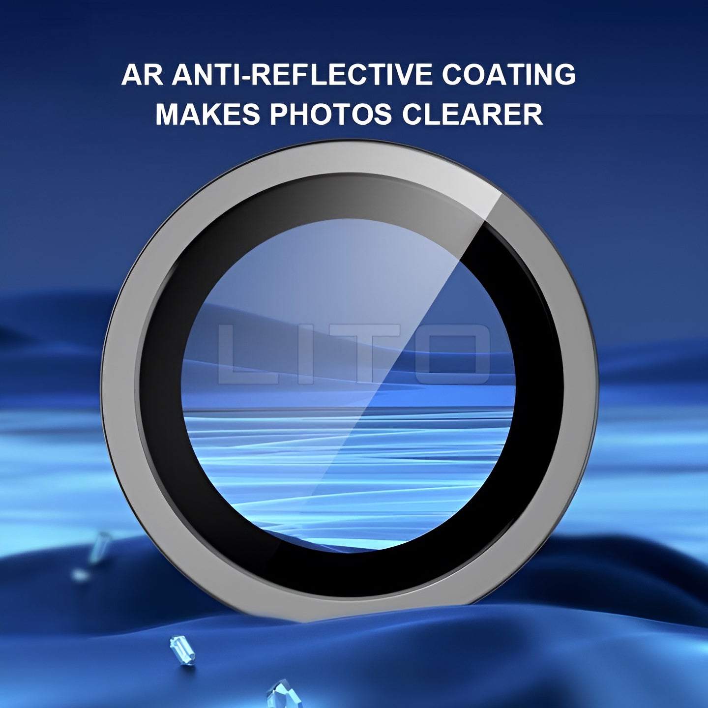 Lito S+ Sapphire Camera Lens Protector with Easy Install Applicator for iPhone