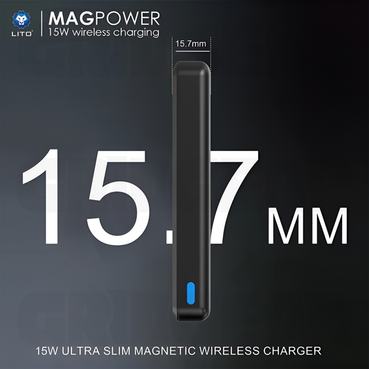 LITO LP08 High-Capacity Magnetic Wireless Power Bank 10000mAh