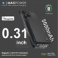 LITO LP08 Ultra-Slim Magnetic Wireless Power Bank 5000mAh - Black