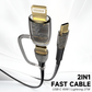 LITO LD12 2-in-1 Crystal Fast Charge Cable