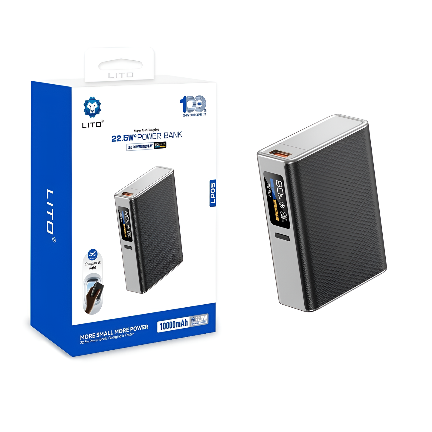 LITO LP05 22.5W GaN Fast Charging Power Bank 10000mAh