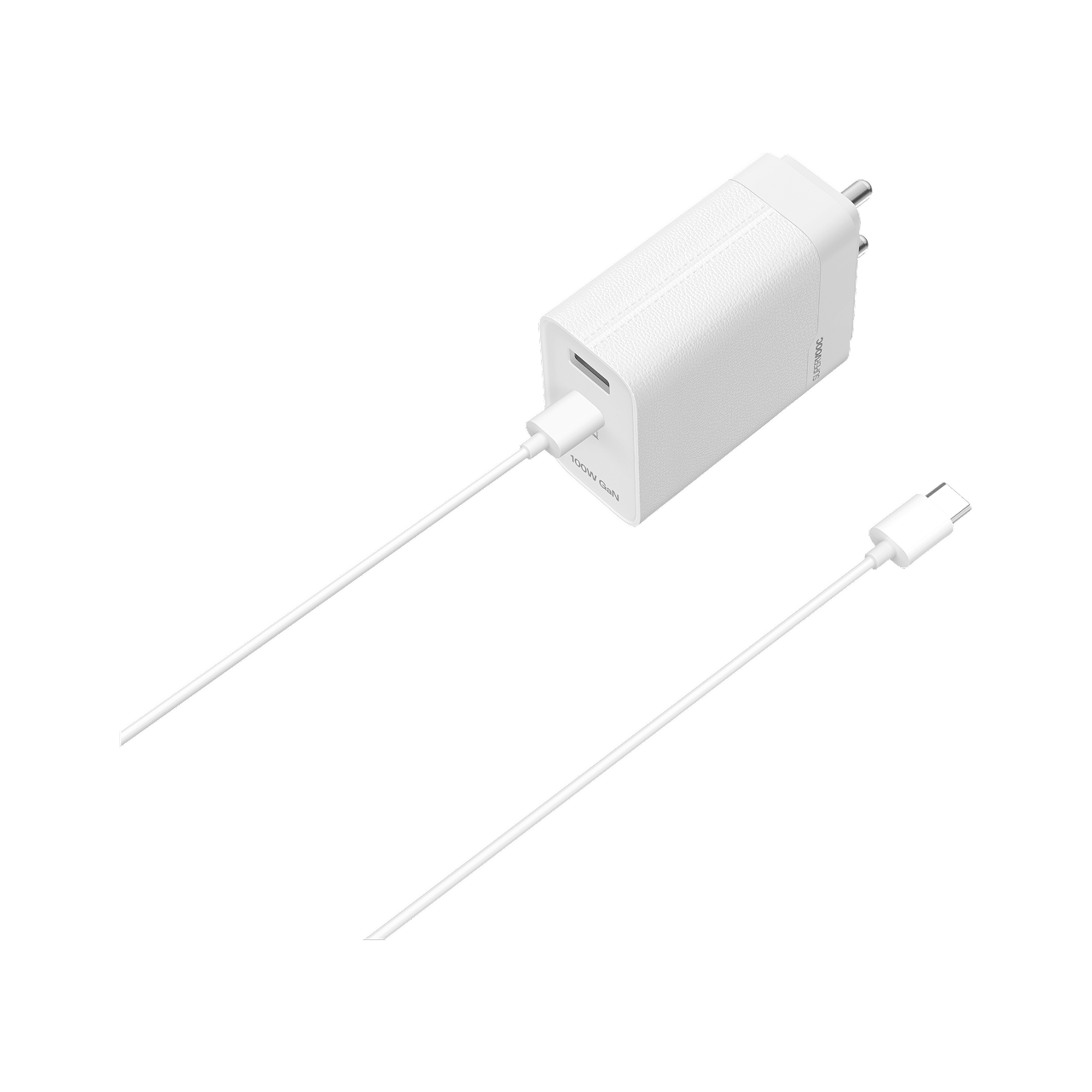SUPERVOOC 100W Dual Port Fast Charging Power Adapter | USB-C + USB-A Charger