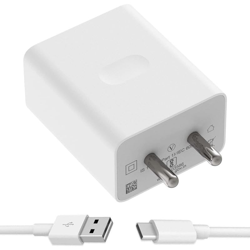 67W SuperVOOC Fast Charger with Type-C Cable | Flash Charging Adapter Combo