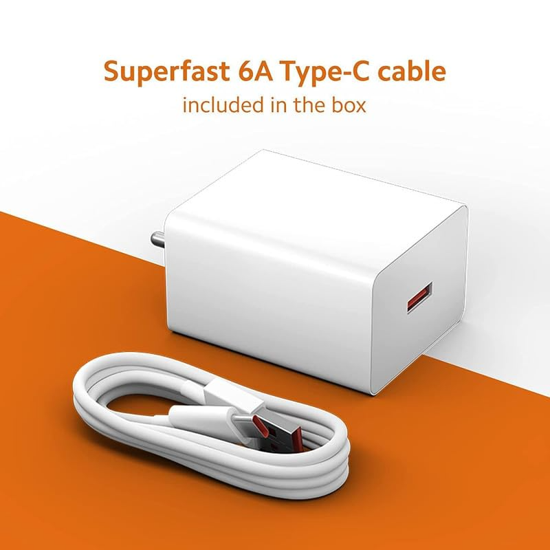 67W SuperVOOC Fast Charger with Type-C Cable | Flash Charging Adapter Combo