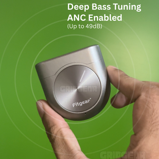 Fitgear FG-XPRO8 TWS Earbuds with ANC, 12mm Bass Driver, Bluetooth 5.3